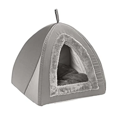 Afbeelding van Dehner Kat Findus, schelpenhol ca. 45 x 40 cm, polyester, grijs