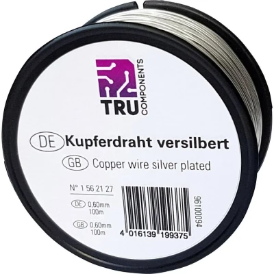 Afbeelding van TRU COMPONENTS Koperdraad Buitendiameter (excl. isolatielak): 0.60 mm 40 m