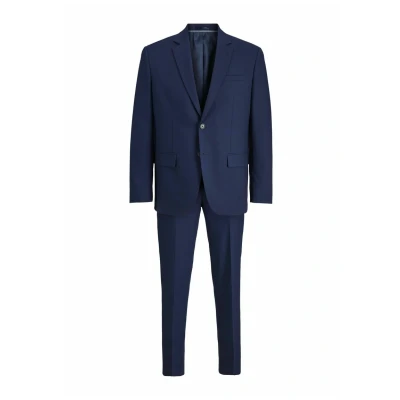 Afbeelding van Jack &amp; Jones Premium SET Einreihiger Jprtheo Regular FIT Kostuum, Heren, Maat: 46, Medieval blue