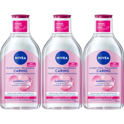 Afbeelding van 3x Nivea 3 in 1 Micellair Water Droge Huid 400 ml