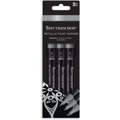 Afbeelding van Spectrum Noir Acrylic Paint Marker Metallic sets (3st) Quicksilver