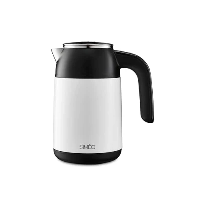 Afbeelding van Simeo BVI160 waterkoker 0,5 l Zwart, Wit 1850 W