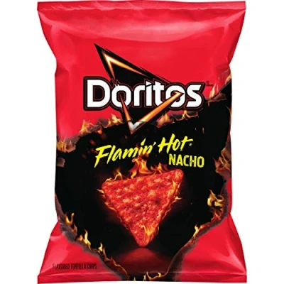 Afbeelding van Doritos Flamin&#039; Hot Nacho Cheese Tortilla Chips 9.75oz