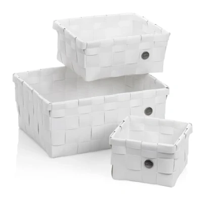 Afbeelding van Mand Kela Neo Wit (Set van 3)