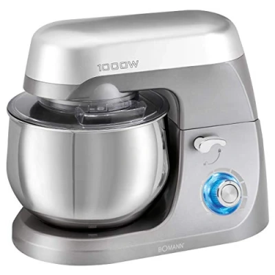 Afbeelding van Bomann KM6009CB Deegrobot 1000 Watt Mixer/Kneder/Zweep 5 Liter Titan