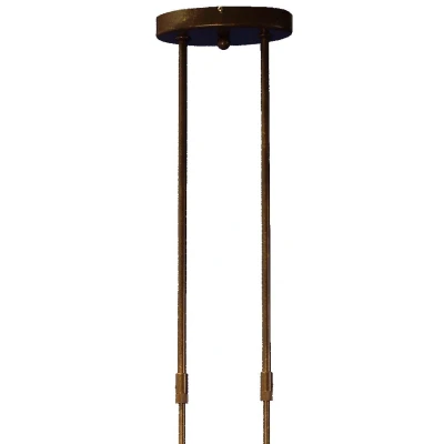Afbeelding van Masterlight Eetkamer lamp Verona 1 2 lichts bronsbruin 2476 21 51