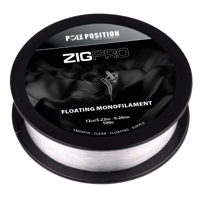 Afbeelding van Pole Position Zig Pro Clear Nylon vislijn 0.26mm/5.22kg 100m