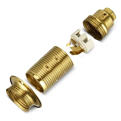 Afbeelding van REV Fitting: E14 lamphouder voor gloeilampen tot 60 W, messing