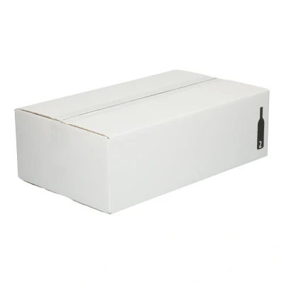 Afbeelding van 25x Flesverpakking 2 fles 400 x 235 120 mm B golf (± 3,0 mm) Karton Universele verzenddozen