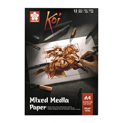 Afbeelding van Sakura Koi mixed media papier A4 290g 12 vel