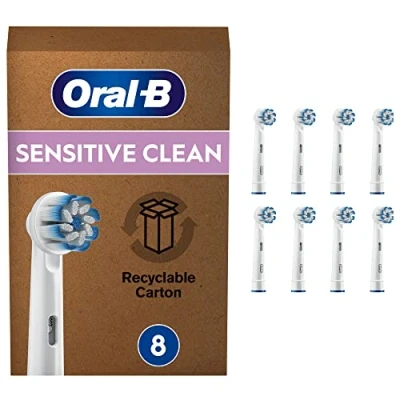 Afbeelding van Oral B Sensitive Clean Opzetborstels, 8 stuks, Brievenbusverpakking