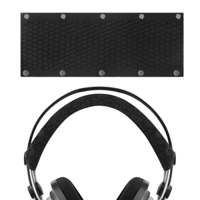 Afbeelding van GEEKRIA Gebreide stoffen hoofdband pad compatibel met Logitech, Turtle Beach, Panasonic, AKG, Sennheiser, Sony hoofdtelefoon vervangende hoofdband/hoofdband kussen/vervangende reparatieonderdelen
