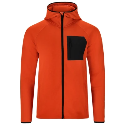 Afbeelding van Endurance Midlayer Deerto Sweater met rits, Heren, Maat: XL, Pureed pumpkin