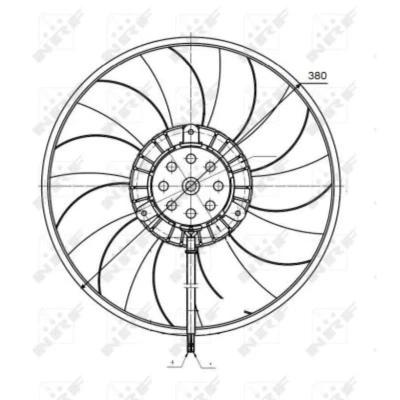 Afbeelding van Koelventilatorwiel NRF 47422