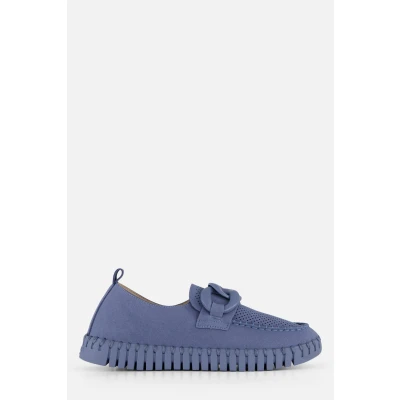 Afbeelding van Ilse Jacobsen Tulip Loafers blauw Microvezel Dames Maat 36