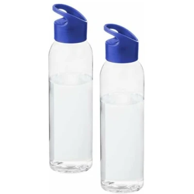 Afbeelding van Benza Drinkfles Waterfles Tritan 650 ml 2 stuks Blauw