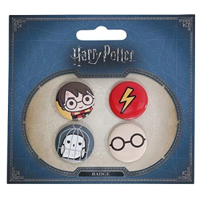 Afbeelding van Set 1 Harry/Hedwig Chibi Button Badges