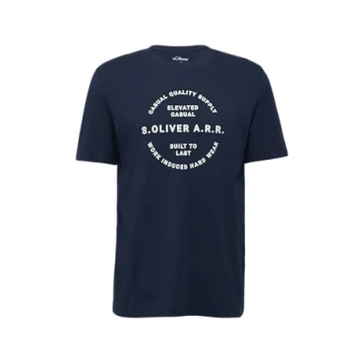 Afbeelding van s.Oliver T shirt Maat XXL Mannen 58D1 BLUE