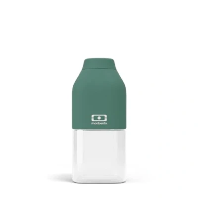 Afbeelding van monbento Drinkfles voor kinderen MB Positive S bosgroen Kinderfles school, sport, picknick mini fles kunststof 330 ml luchtdicht BPA vrij groen