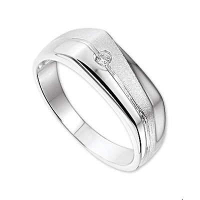 Afbeelding van Trendjuwelier huiscollectie Ring Zirkonia Poli/mat Zilver