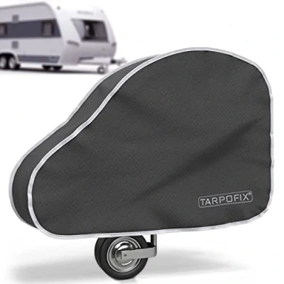 Afbeelding van Tarpofix® Disselafdekking voor caravan, aanhanger, disselkap met dubbele kliksluiting, trekhaak afdekking, waterdicht, universele afdekking aanhangerdissel, disselbescherming personenauto&#039;s