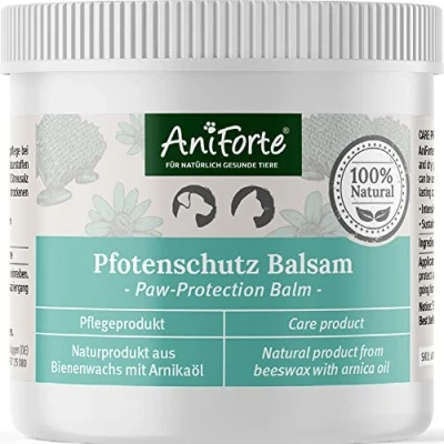 Afbeelding van AniForte Paw Protection Balm voor honden en katten 120 ml Natuurlijke hondenpootbalsem betrouwbare bescherming wanneer er sneeuw of strooizout op de grond ligt