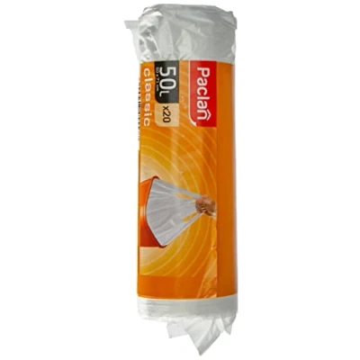 Afbeelding van Paclan Vuilniszakken met handvat 20 x 50 l, stuks