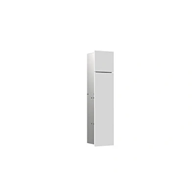 Afbeelding van Emco module pure toiletmodule inbouw met 2 deuren 17x73x16 25cm links alpenwit mat 975551300