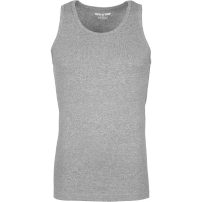 Afbeelding van Garage Stretch Basic Singlet Grijs maat XL Heren met Body fit Pasvorm Katoen Suitable Herenkleding