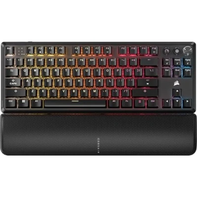 Afbeelding van CORSAIR K70 CORE TKL WIRELESS RGB Tenkeyless Mechanisch Gamingtoetsenbord Vooraf Gesmeerde MLX Red v2 Lineaire Switches Geluiddemping ABS Double Shot Keycaps QWERTY NA Zwart