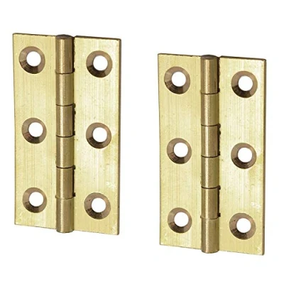 Afbeelding van Merriway BH05987 (2 stuks) 75mm (3 inch) massief messing stomp scharnier pak van 2 stuks