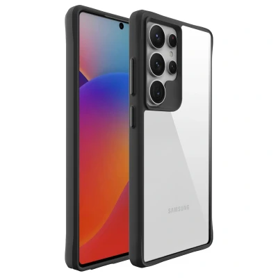 Afbeelding van Samsung Galaxy S25 Ultra Hoesje Kunststof imoshion Hardcase/Backcover Zwart Telefoonhoesje Shockproof/Valbescherming
