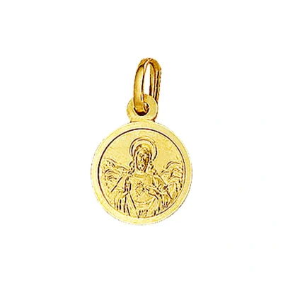 Afbeelding van Geelgouden Hanger scapulier poli/mat 4001589