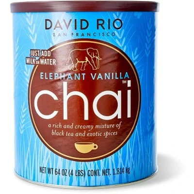 Afbeelding van David Rio Chai Tee Tea Elephant Vanilla 1816g