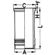 Afbeelding van Kolbenschmidt Cilinderbus/voering O ring 88645110