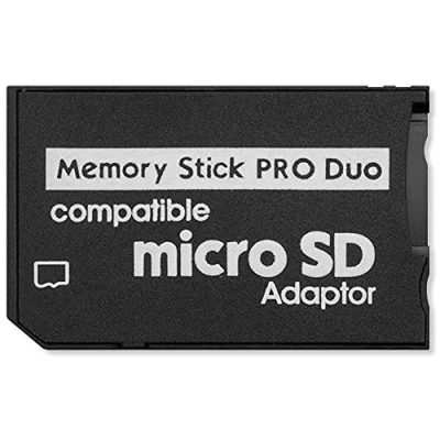 Afbeelding van OcioDual Adapter voor geheugenkaart Micro SD 64 GB naar Memory Stick PRO MS zwart converter speler PSP 1000/2000/3000