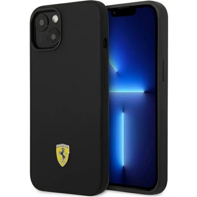 Afbeelding van Ferrari Silicone Back Case met MagSafe Functie voor Apple iPhone 14 Plus (6.7&quot;) Zwart
