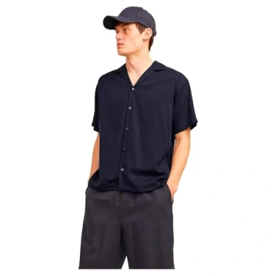 Afbeelding van Jack &amp; Jones Jprccaaron Resort Overhemd, Heren, Maat: Small, Night sky