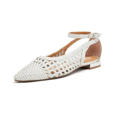 Afbeelding van Gioseppo DELL Ballerina&#039;s met enkelbandjes, Dames, Maat: 40, Blanco Leer