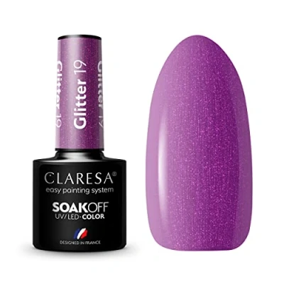 Afbeelding van CLARESA gellak GLITTER 19 5g