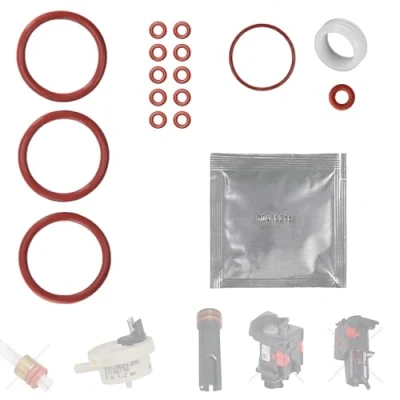 Afbeelding van Pakking, onderhoudsset, O ringen, geschikt voor DeLonghi EABI EAM ECA ESAM Philips HD5720 AEG Caffe Grande Silenzio aan waterreservoir, zetgroep, flowmeter, thermoblock, drukslang, Set 26