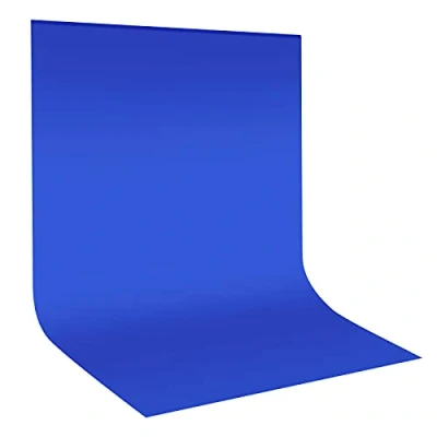 Afbeelding van Neewer 3 x 3,6 m/10 12 ft Photo Studio Mousseline Opvouwbare Achtergrond Blauw