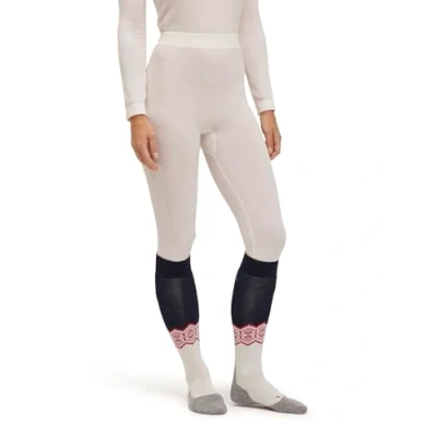 Afbeelding van FALKE Dames baselayer broek Wool Tech Trend 3/4 W TI wol functioneel materiaal sneldrogend 1 stuk, wit (gebroken 2040), S