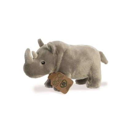 Afbeelding van Eco Nation Pluchen Knuffel Neushoorn 24 cm