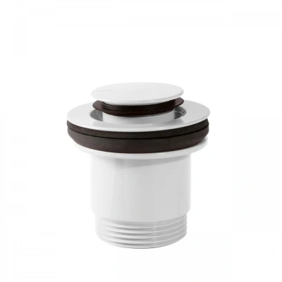 Afbeelding van Afvoerplug Tres Complementos Clickwaste Stop 4 cm Wit Chroom