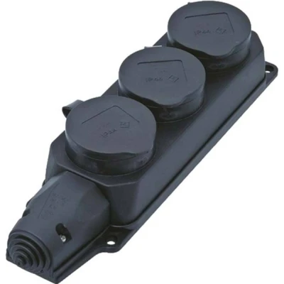 Afbeelding van BACHMANN verdeeldoos 3xCEE7/3, 3x geaard contact IP44