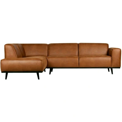 Afbeelding van BePureHome Hoekbank Statement Links Eco Leer Cognac