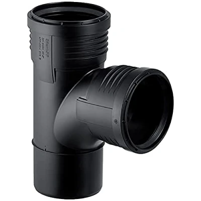 Afbeelding van Geberit 390.454.14.1 Silent PP aftakking met moffen, DN 90 87,5 graden