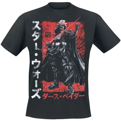 Afbeelding van Star Wars Darth Vader Samurai T shirt zwart S