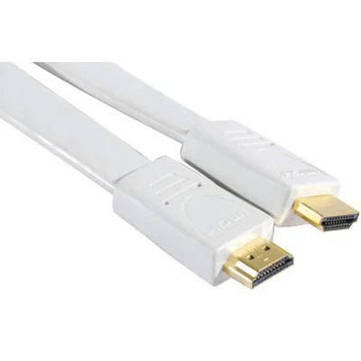 Afbeelding van Kabel Highspeed HDMI Plat wit 1.8 M